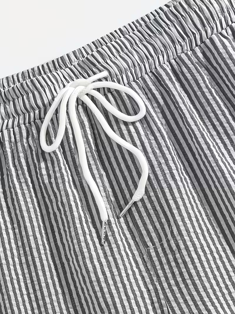 Shorts à rayures décontractés pour homme (2 pièces)