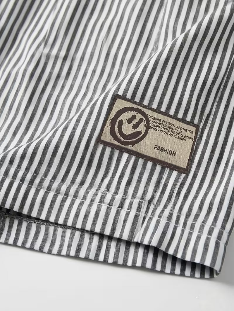 Shorts à rayures décontractés pour homme (2 pièces)