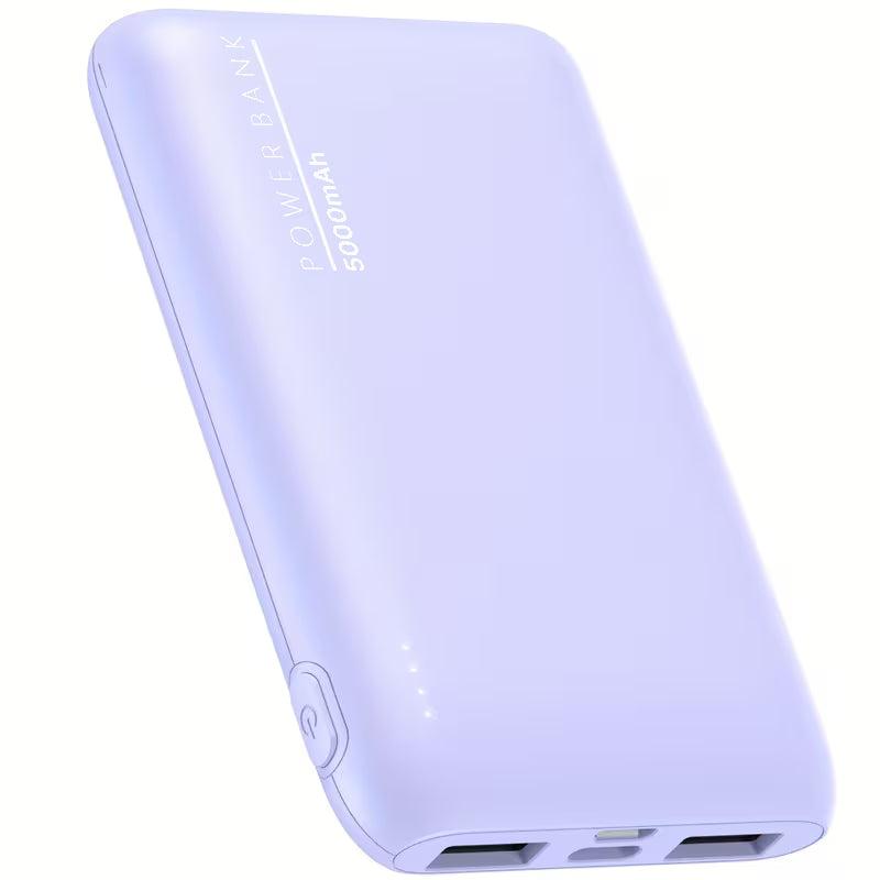 Batterie externe portable ultra-mince 5000mAh avec double sortie USB