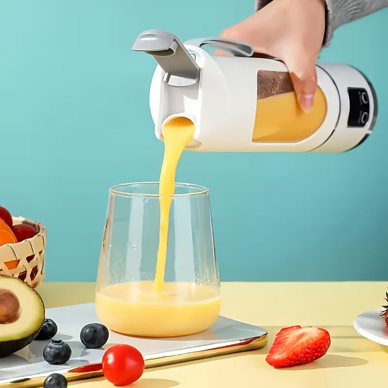 Mixeur et extracteur de jus portable rechargeable par USB - Facile à nettoyer - Capacité de 300 ml à 500 ml (10,14 oz à 16,91 oz)