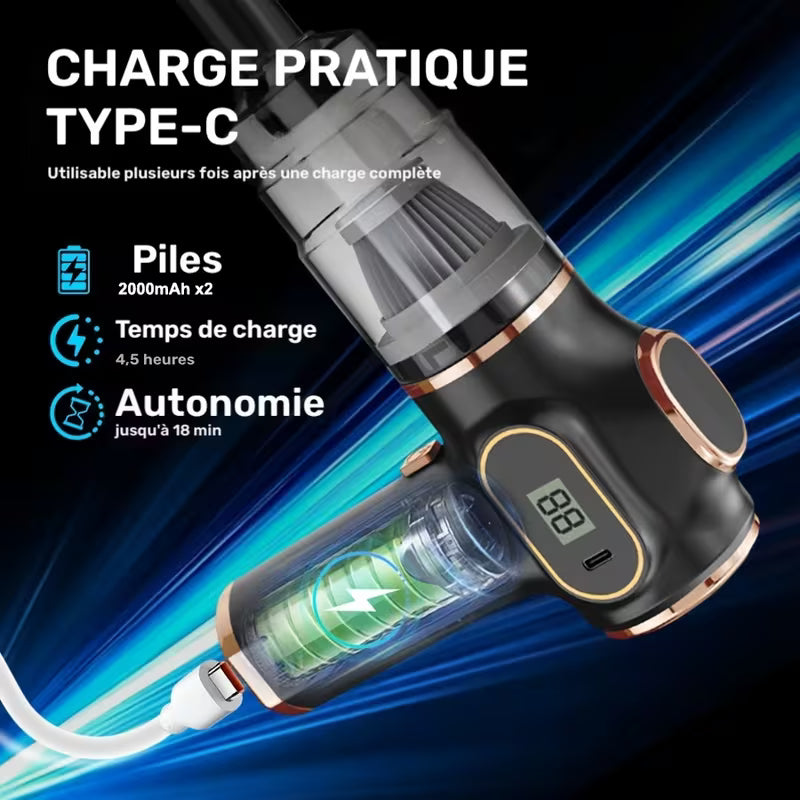 Aspirateur Multifonction 2-en-1 Souffleur et Aspiration