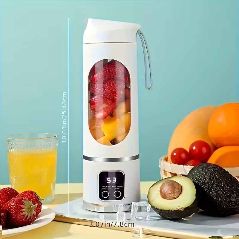 Mixeur et extracteur de jus portable rechargeable par USB - Facile à nettoyer - Capacité de 300 ml à 500 ml (10,14 oz à 16,91 oz)
