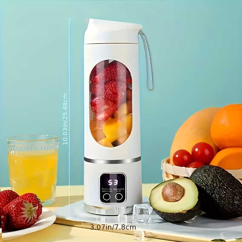 Mixeur et extracteur de jus portable rechargeable par USB - Facile à nettoyer - Capacité de 300 ml à 500 ml (10,14 oz à 16,91 oz)